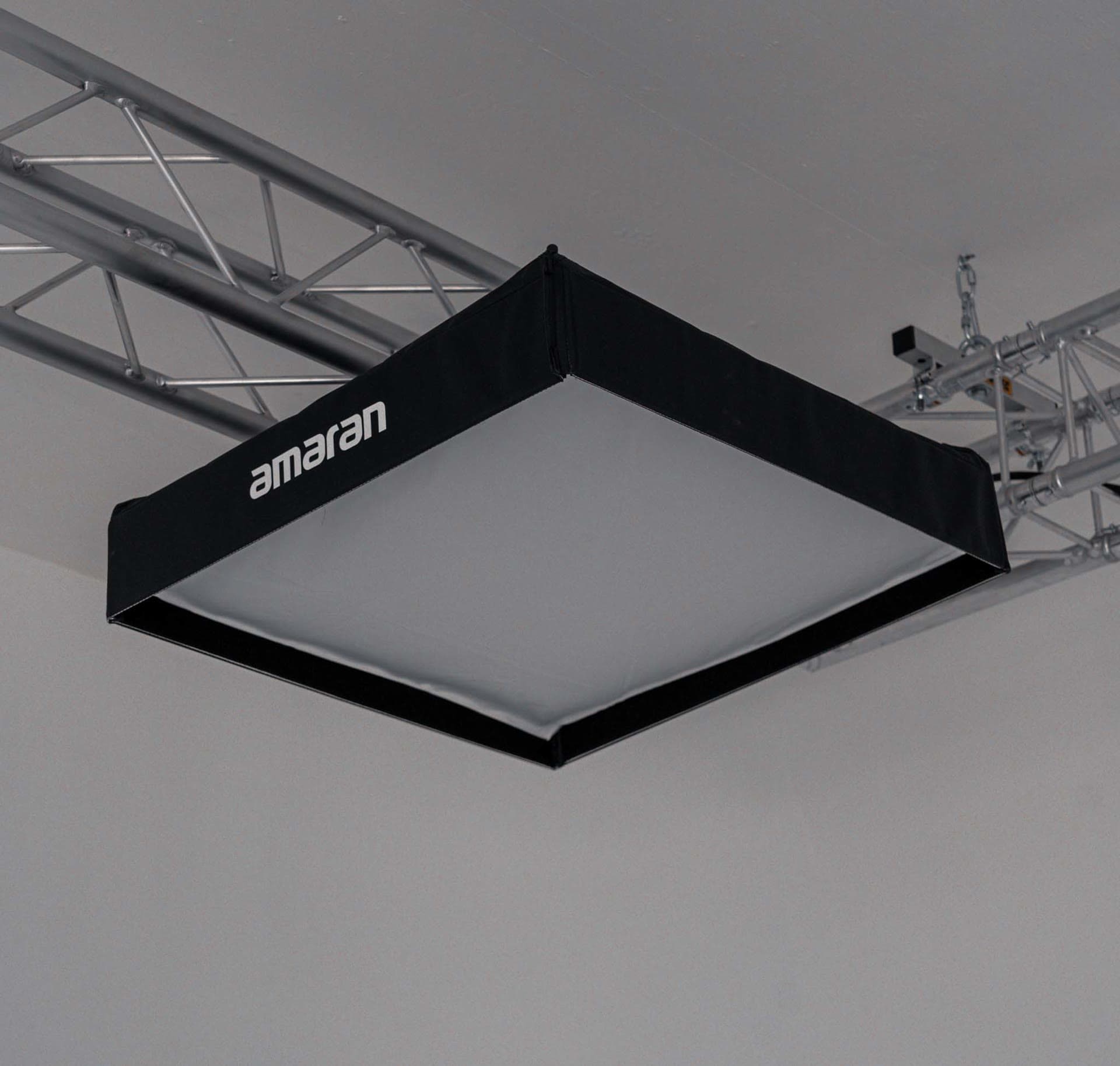 Panneau LED softbox monté sur la structure